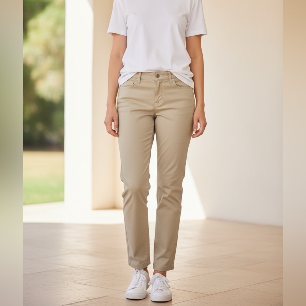 Brax Mel S Classic Straight-Leg Chinos in Khaki US 29/32
